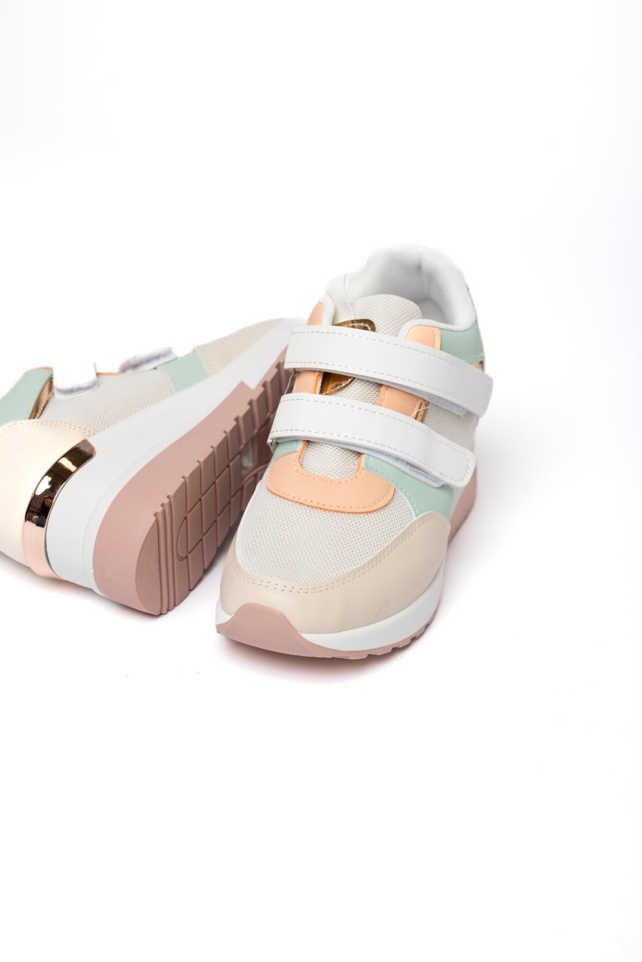 Sneaker Pastel con Cierre de Velcro