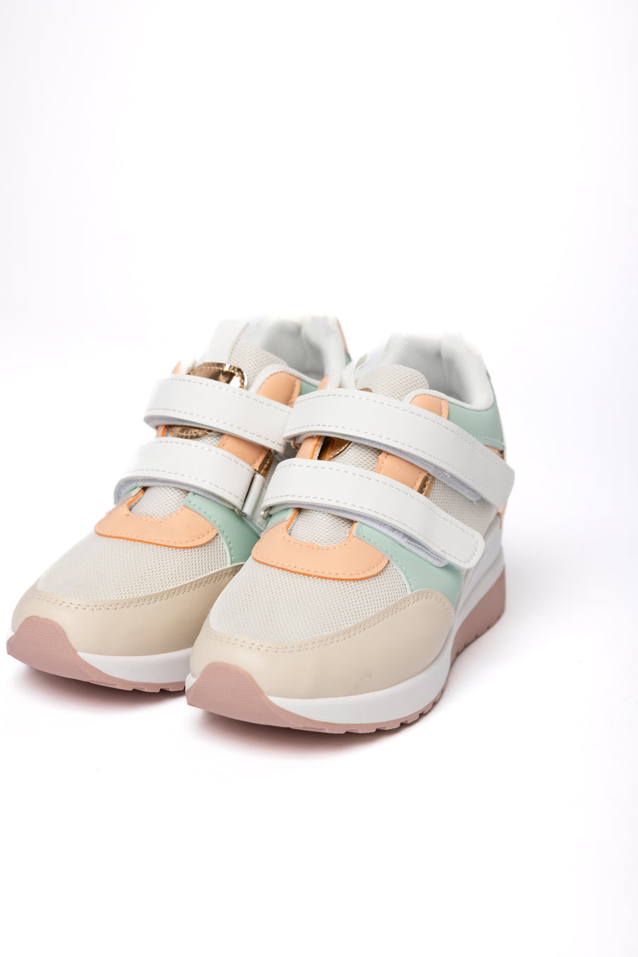 Sneaker Pastel con Cierre de Velcro