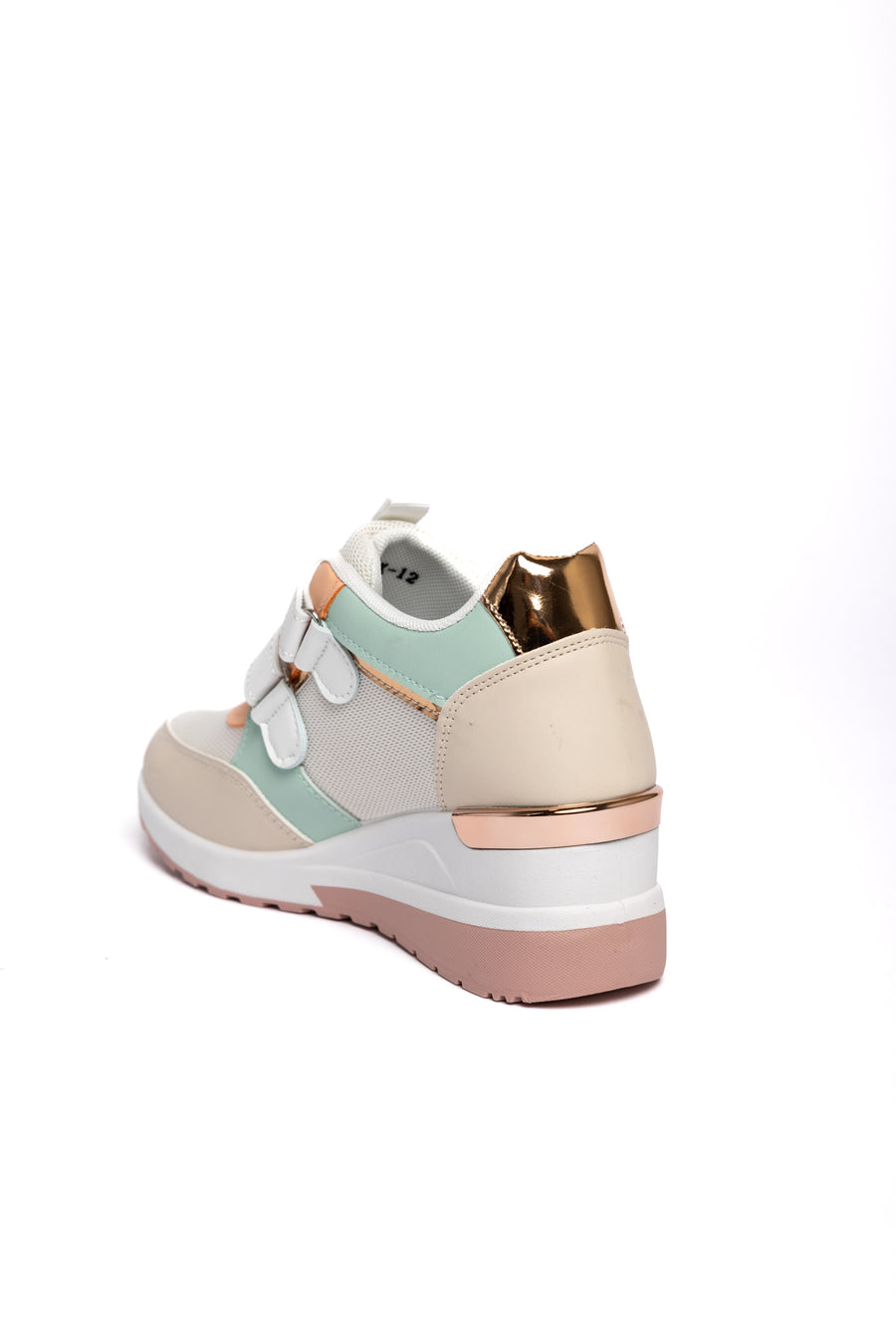 Sneaker Pastel con Cierre de Velcro