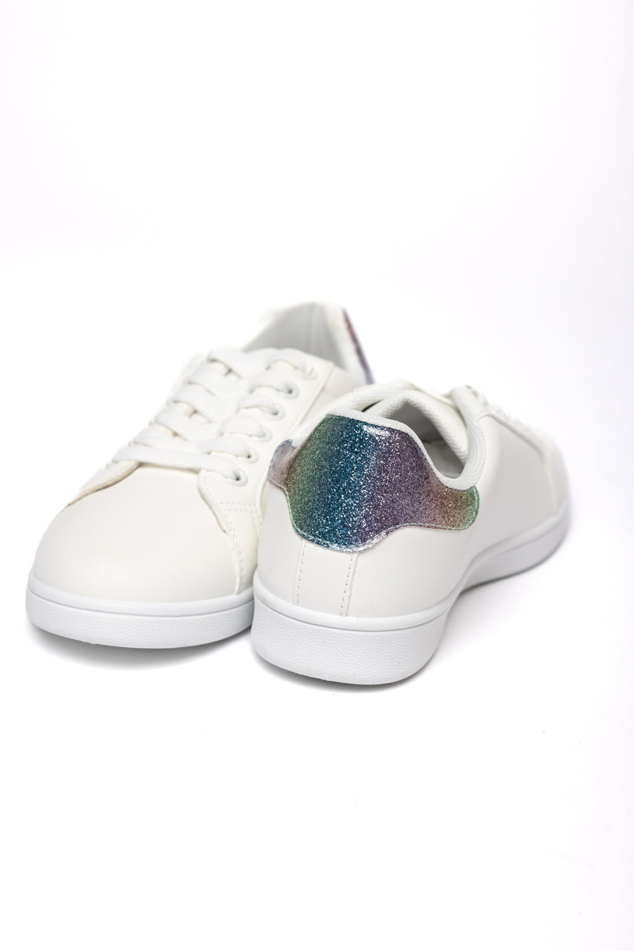 Sneaker con Detalles Brillantes Multicolor