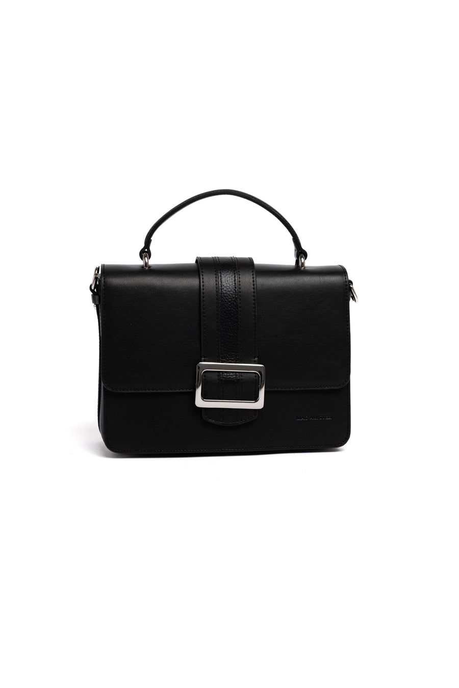 Bolso Satchel de piel Clásico en Negro