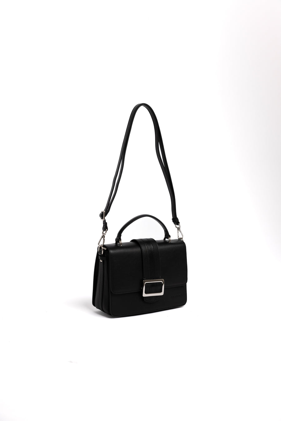 Bolso Satchel de piel Clásico en Negro