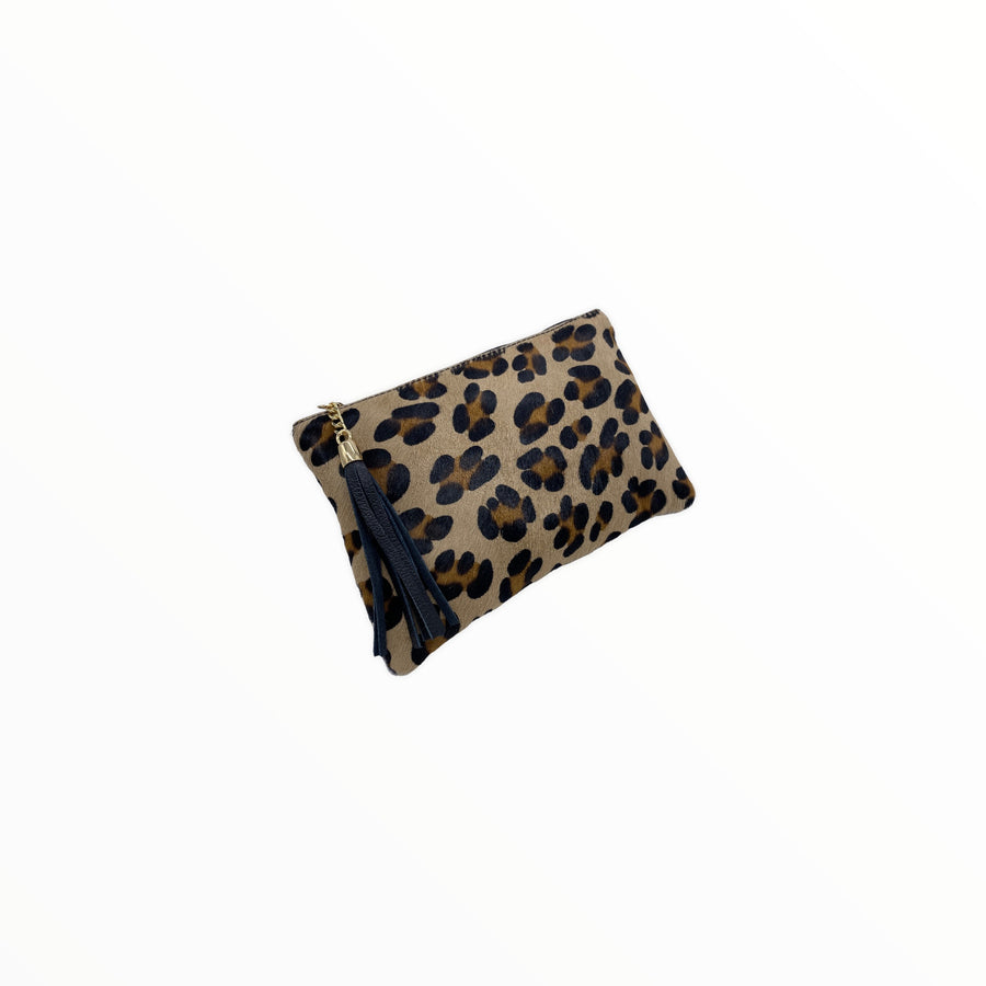 Bolso cartera de piel animal-print