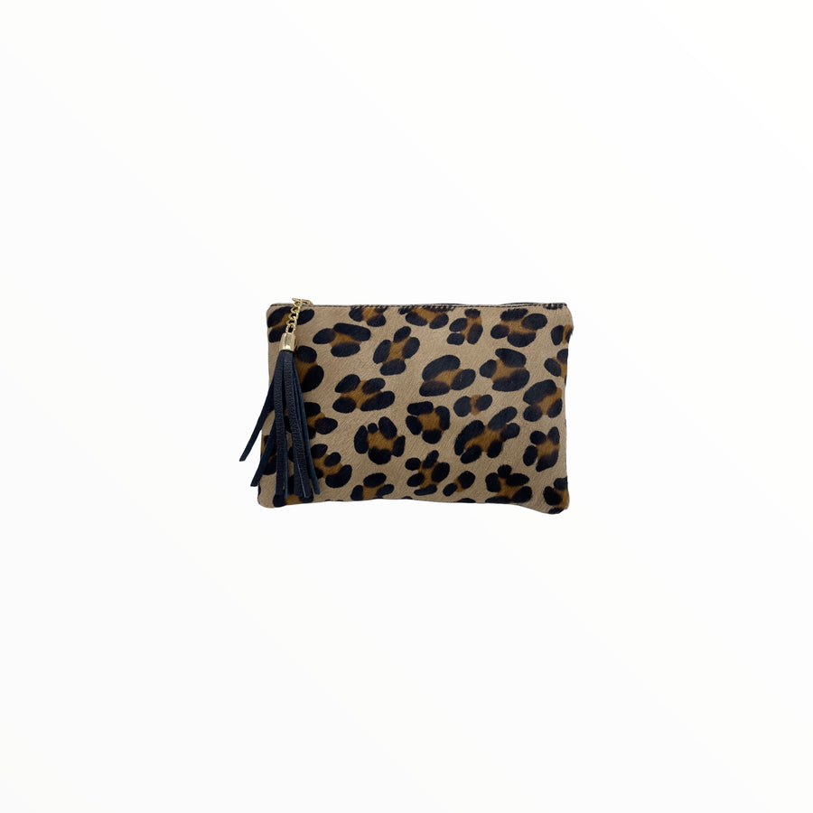 Bolso cartera de piel animal-print