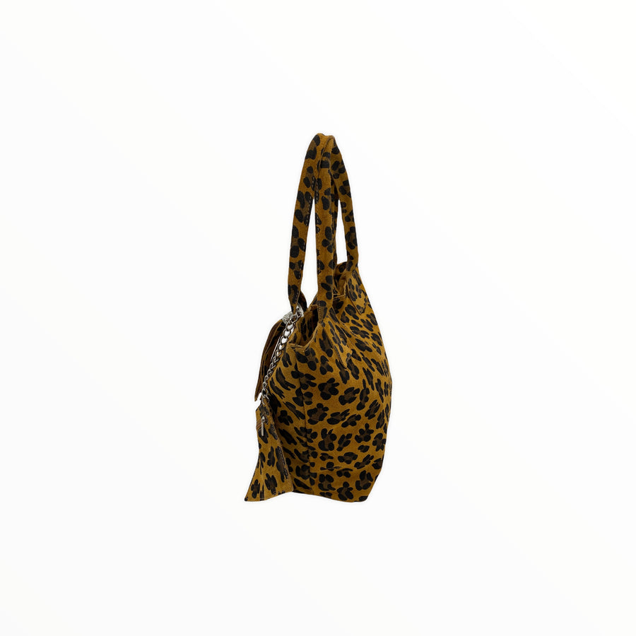 Bolso shopper de piel animal print