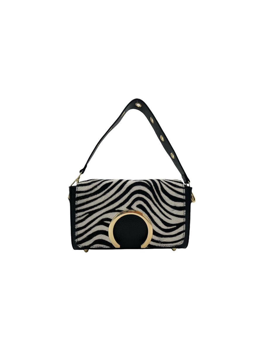 Bolso bandolera de piel animal print