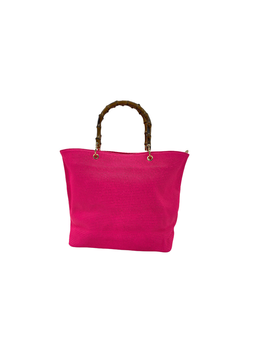 Bolso shopper de piel con cierre