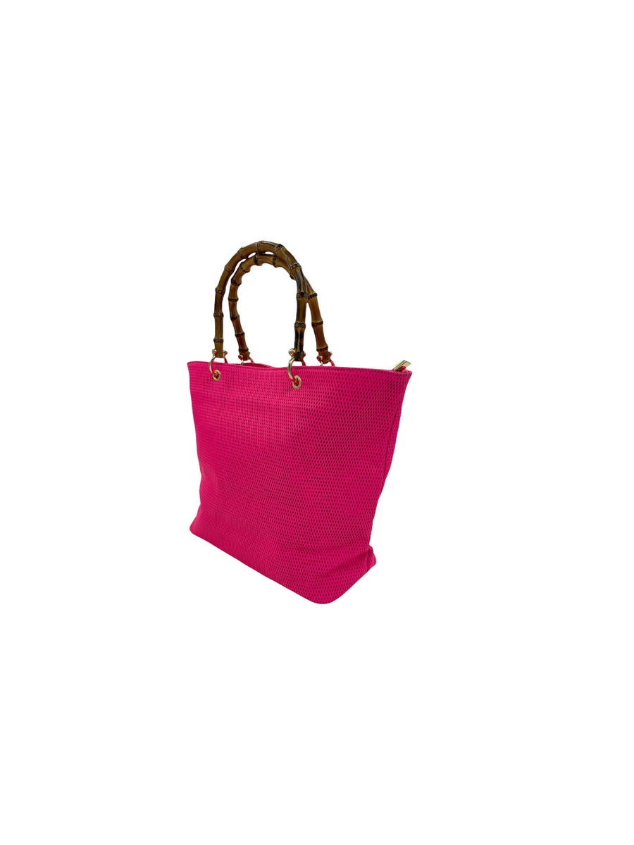 Bolso shopper de piel con cierre