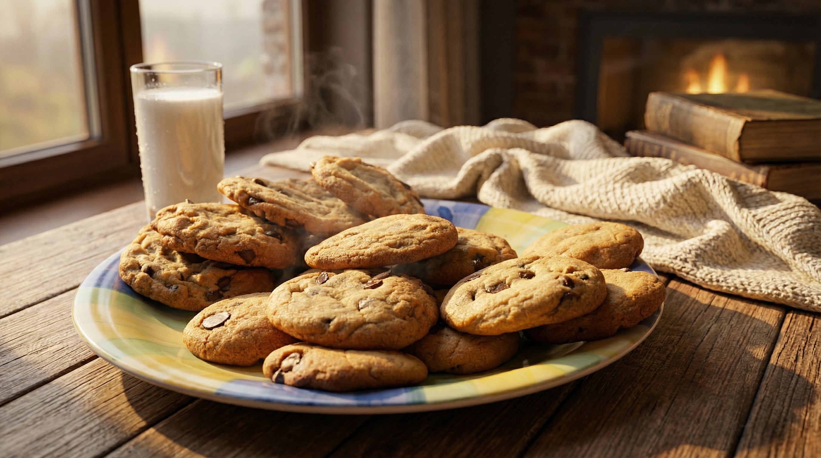 Cookies de chocolate artesanales con chips de chocolate semiamargo y nueces