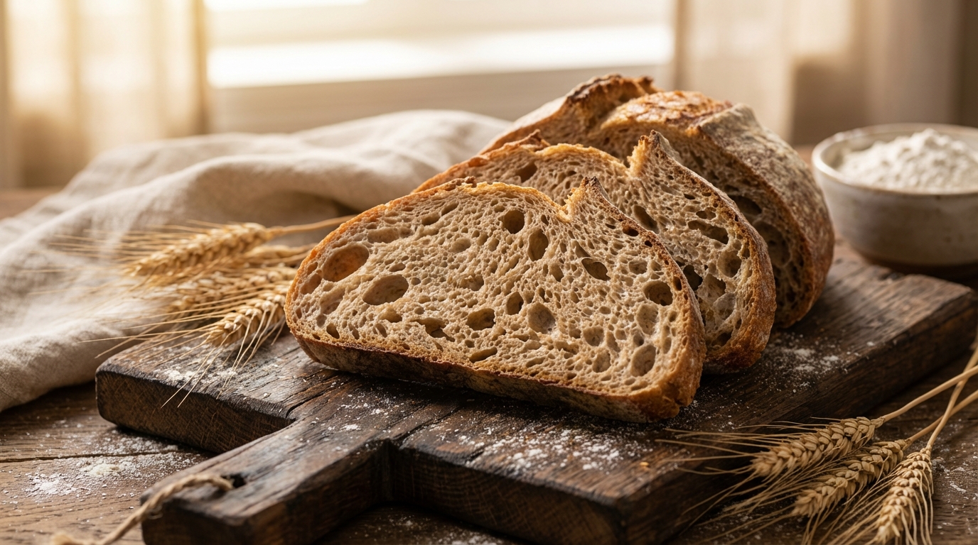 Pan integral artesanal Vulavi rico en fibra y nutrientes