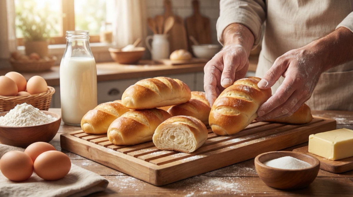 Pan de leche casero con delivery