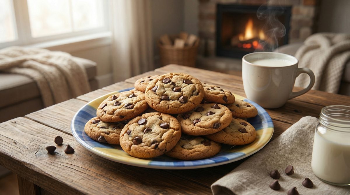 Docena de cookies de chocolate caseras