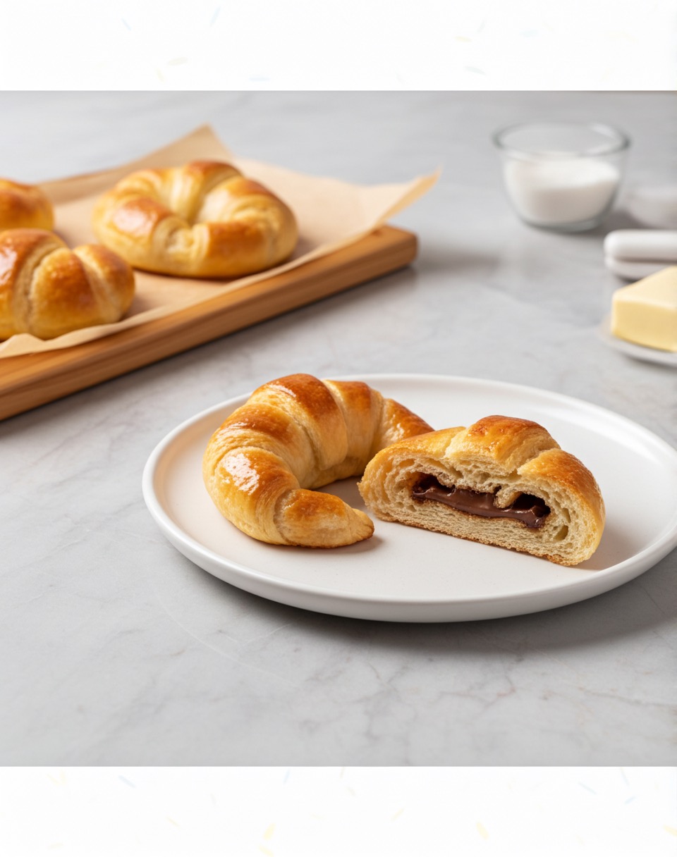 Pack familiar de medialunas rellenas de chocolate x12